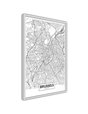 Poster  City map: Brussels